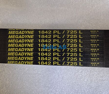 BELT, 12 RIBBED 1842 PL / 725L