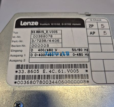 Lenze 8600 Frekvens Beg.
