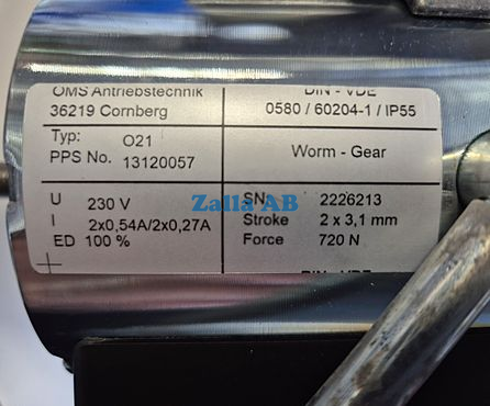 Bromsspole 230V 720N