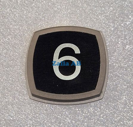 PRESSEL,BLACK ALUMINIUM SYMBOL 6