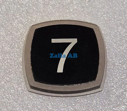PRESSEL,BLACK ALUMINIUM SYMBOL 7
