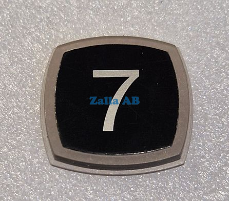 PRESSEL,BLACK ALUMINIUM SYMBOL 7
