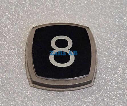PRESSEL,BLACK ALUMINIUM SYMBOL 8